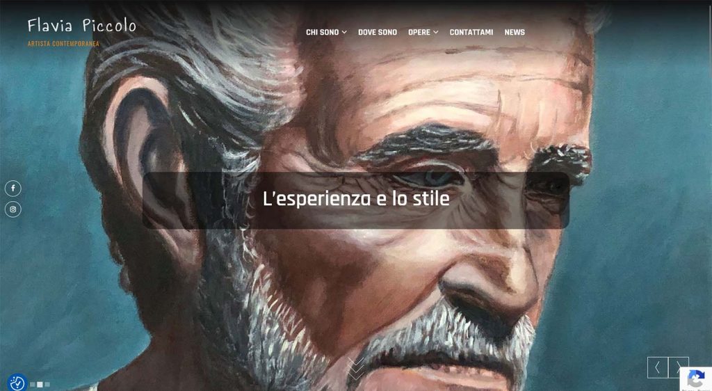 Sito web dell'artista contemporanea Flavia Picoolo