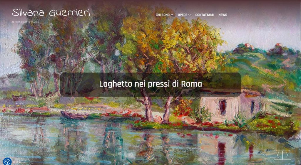 Sito web dell'artista contemporanea Silvana Guerrieri