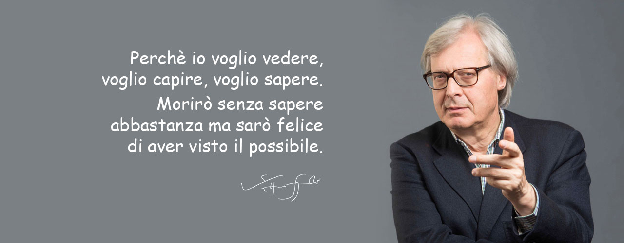 Vittorio Sgarbi, critico d'arte e commentatore TV